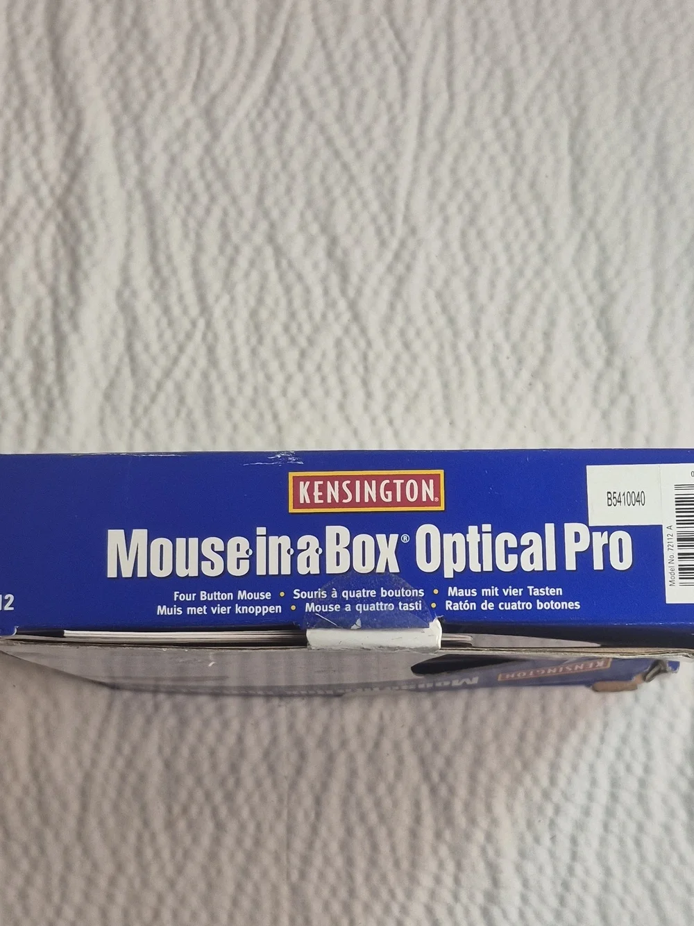 Kensington Mouse-in-a-Box Optical Pro Wired Mouse - White